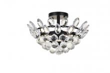  1105F14BK - Emilia 14 Inch Flush Mount in Black