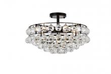  1107F18BK - Savannah 18 Inch Flush Mount in Black