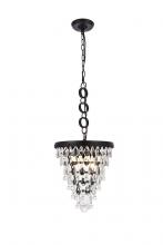  1219D13BK/RC - Nordic 3 Lights Black Pendant