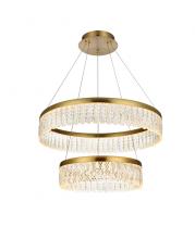  2060G24SG - Rune 24 Inch Adjustable LED Chandelier in Satin Gold