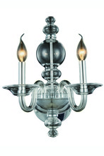  7872W10C - Champlain 2 light Chrome Wall Sconce Clear Royal Cut Crystal