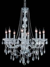  7958D28C/RC - Verona 8 Light Chrome Chandelier Clear Royal Cut Crystal