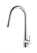  FAK-301PCH - Lucas Single Handle Pull Down Sprayer Kitchen Faucet in Chrome