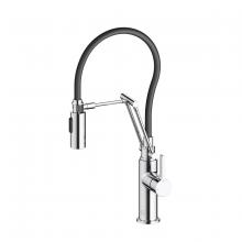  FAK-304PCH - Leonardo Single Handle Pull Down Sprayer Kitchen Faucet in Chrome