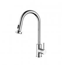  FAK-309PCH - Sem Single Handle Pull Down Sprayer Kitchen Faucet in Chrome