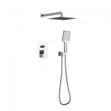  FAS-9003PCH - Petar Complete Shower Faucet System with Rough-in Valve in Chrome