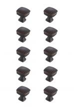  KB2022-ORB-10PK - Irvin 1.3" Oil-rubbed Bronze Square Knob Multipack (Set of 10)