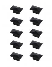  KB2026-MB-10PK - Perry 2" Matte Black Rectangle Knob Multipack (Set of 10)