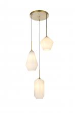 Elegant LD2269SG - Gene Hang D17.3H12.6 Satin Gold W/GL