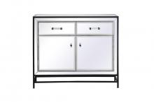  MF72038BK - James 38 In. Mirrored Cabinet in Black