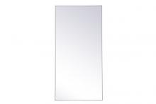  MR43672WH - Metal Frame Rectangle Mirror 36 Inchx72 Inch in White