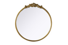 Elegant MR7G42AB - Wall mirror 42"x1.4"x44.8" Antique Brass