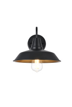 Elegant OD610W13BK - Wall Sconce W10.2"xD12.5"xH8" Lt1/E26/60W Black
