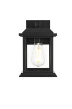 Elegant OD611W10BK - Wall Sconce W6.5"xD7.6"xH10.2" Lt1/E26/60W Black