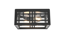 Elegant OD613F5BK - Flush Mount W11"xD11"xH5.2" Lt1/E26/60W Black