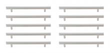  PL402-7-NK-10PK - Dior 7-9/16" Center to Center Brushed Nickel Bar Pull Multipack (Set of 10)