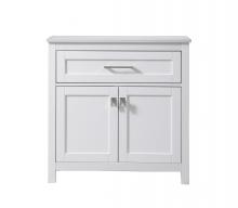  SC013030WH - 30 Inch Wide Bathroom Storage Freestanding Cabinet in White