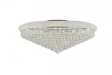  V1800F42C/RC - Primo 30 Light Chrome Flush Mount Clear Royal Cut Crystal