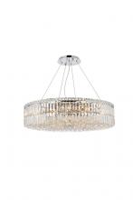  V2030D32C/RC - MaxIme 18 Light Chrome Chandelier Clear Royal Cut Crystal