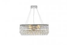  V2034D24C/RC - MaxIme 6 Light Chrome Chandelier Clear Royal Cut Crystal