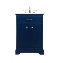  VF15024BL - 24 Inch Single Bathroom Vanity in Blue