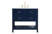  VF19036BL - 36 Inch Single Bathroom Vanity in Blue