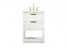  VF19224WH - 24 Inch Single Bathroom Vanity in White