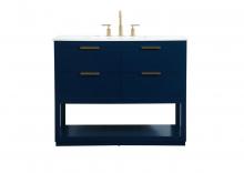  VF19242BL - 42 Inch Single Bathroom Vanity in Blue