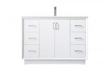  VF19648WH - 48 Inch Single Bathroom Vanity in White