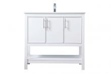  VF26636WH - 36 Inch Single Bathroom Vanity in White