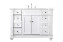  VF50048WH - 48 Inch Single Bathroom Vanity Set in White