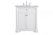  VF53030WH - 30 Inch Single Bathroom Vanity in White