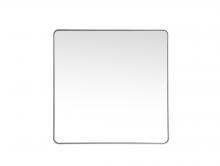  MR804848S - Soft Corner Metal Square Mirror 48x48 Inch in Silver