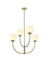  LD814D30SG - Nyomi 30 Inch Chandelier in Satin Gold