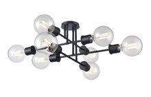  DVP47612MF+EB - Lake Louise 8 Light Semi Flush