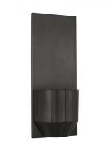 Visual Comfort & Co. Modern Collection CDWS181PZ-L - The Bling Medium 16-inch Damp Rated 1-Light Integrated Dimmable LED Wall Sconce in Plated Dark Bronz