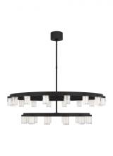 Visual Comfort & Co. Modern Collection KWCH19727B - The Esfera Two Tier X-Large 28-Light Damp Rated Integrated Dimmable LED Ceiling Chandelier in Nights