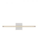 Visual Comfort & Co. Modern Collection MDBA18427N - The Serre 24-inch Damp Rated 1-Light Integrated Dimmable LED Bath Vanity in Polished Nickel