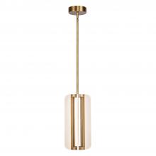 Alora Lighting PD336507VB - Anders 7-in Vintage Brass LED Pendant