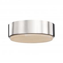  FM325108PNAR-5CCT - Blanco 8-in Polished Nickel/Alabaster LED Flush Mount