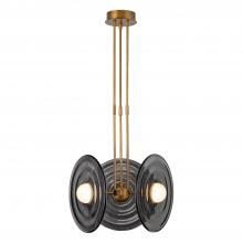 Alora Lighting PD350318VBSM - Harbour 18-in Vintage Brass/Smoked LED Pendant