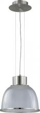 Nuvo 60/2923 - 1-Light 12&#34; Pendant Light Fixture in Brushed Nickel Finish with Clear Prismatic Glass