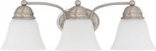 Nuvo 60/3266 - Empire - 3 Light 21&#34; Vanity with Frosted White Glass - Brushed Nickel Finish