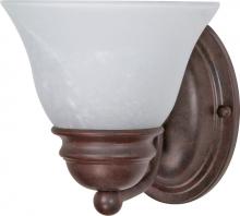 Nuvo 60/344 - Empire - 1 Light 7&#34; Vanity with Alabaster Glass - Old Bronze Finish