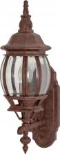 Nuvo 60/3468 - Central Park - 1 Light - 20&#34; - Wall Lantern - with Clear Beveled Glass; Color retail packaging