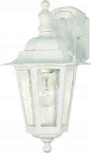 Nuvo 60/3473 - Cornerstone - 1 Light - 13&#34; - Wall Lantern - Arm Down with Clear Seed Glass; Color retail