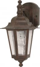 Nuvo 60/3474 - Cornerstone - 1 Light - 13&#34; - Wall Lantern - Arm Down with Clear Seed Glass; Color retail