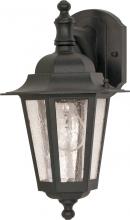 Nuvo 60/3475 - Cornerstone - 1 Light - 13&#34; - Wall Lantern - Arm Down with Clear Seed Glass; Color retail