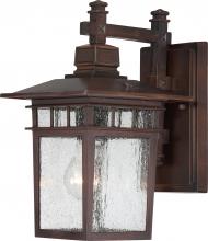 Nuvo 60/3492 - Cove Neck - 1 Light - 12&#34; Outdoor Lantern with Clear Seed Glass; Color retail packaging