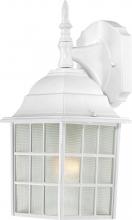 Nuvo 60/4904 - Adams - 1 Light 14&#34; Wall Lantern with Frosted Glass - White Finish